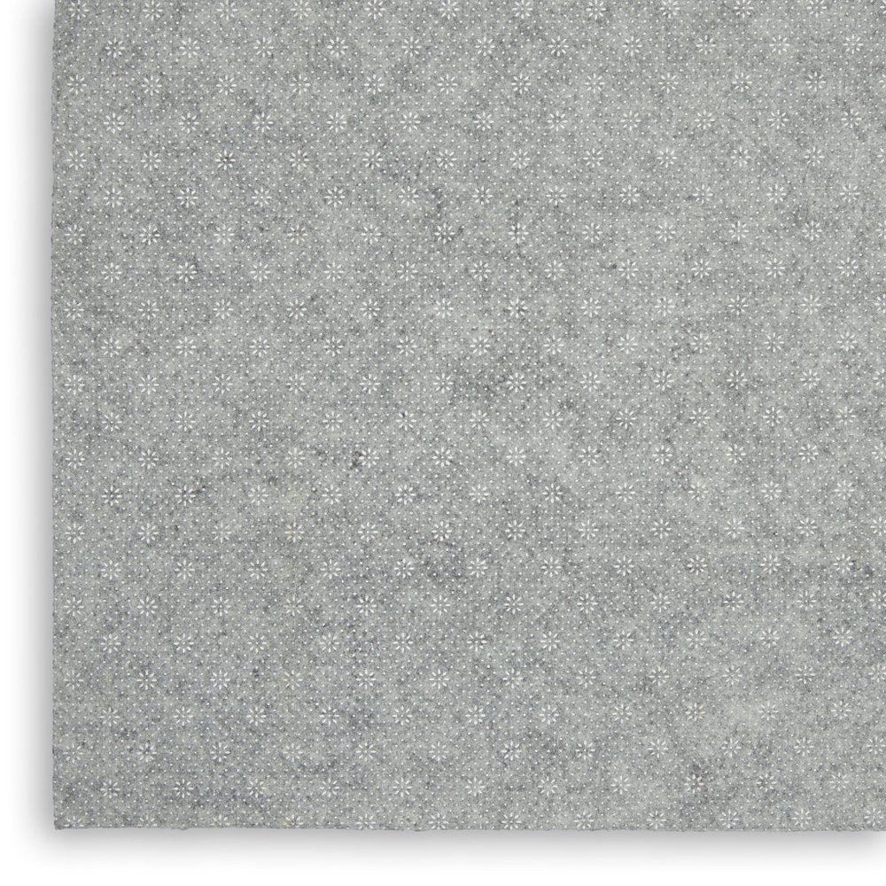 2' X 6' Gray Striped Weave Non Slip Rug Pad