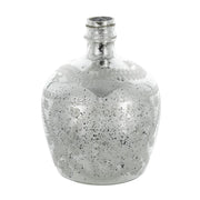 10" Silver Speckle Glass Table Vase