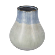 10" Blue And Gray Ombre Ceramic Round Table Vase
