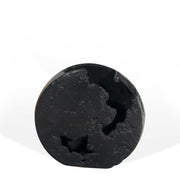 8" Black Hammered Round Aluminum Table Vase