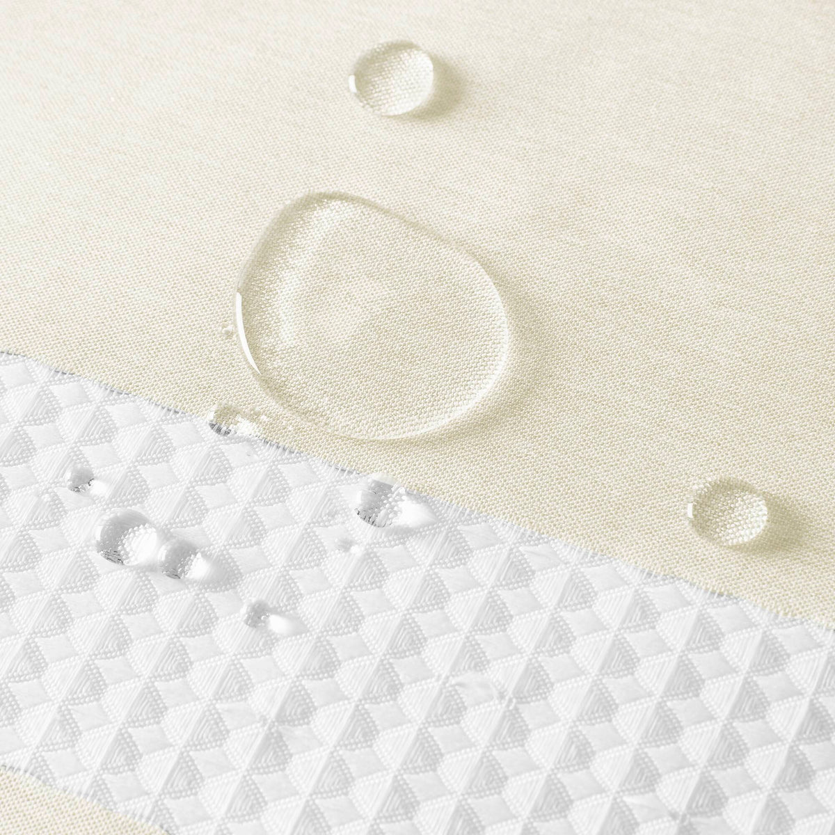 Spa Waffle - 72" x 84" Shower Curtain With 3M Treatment - Cream