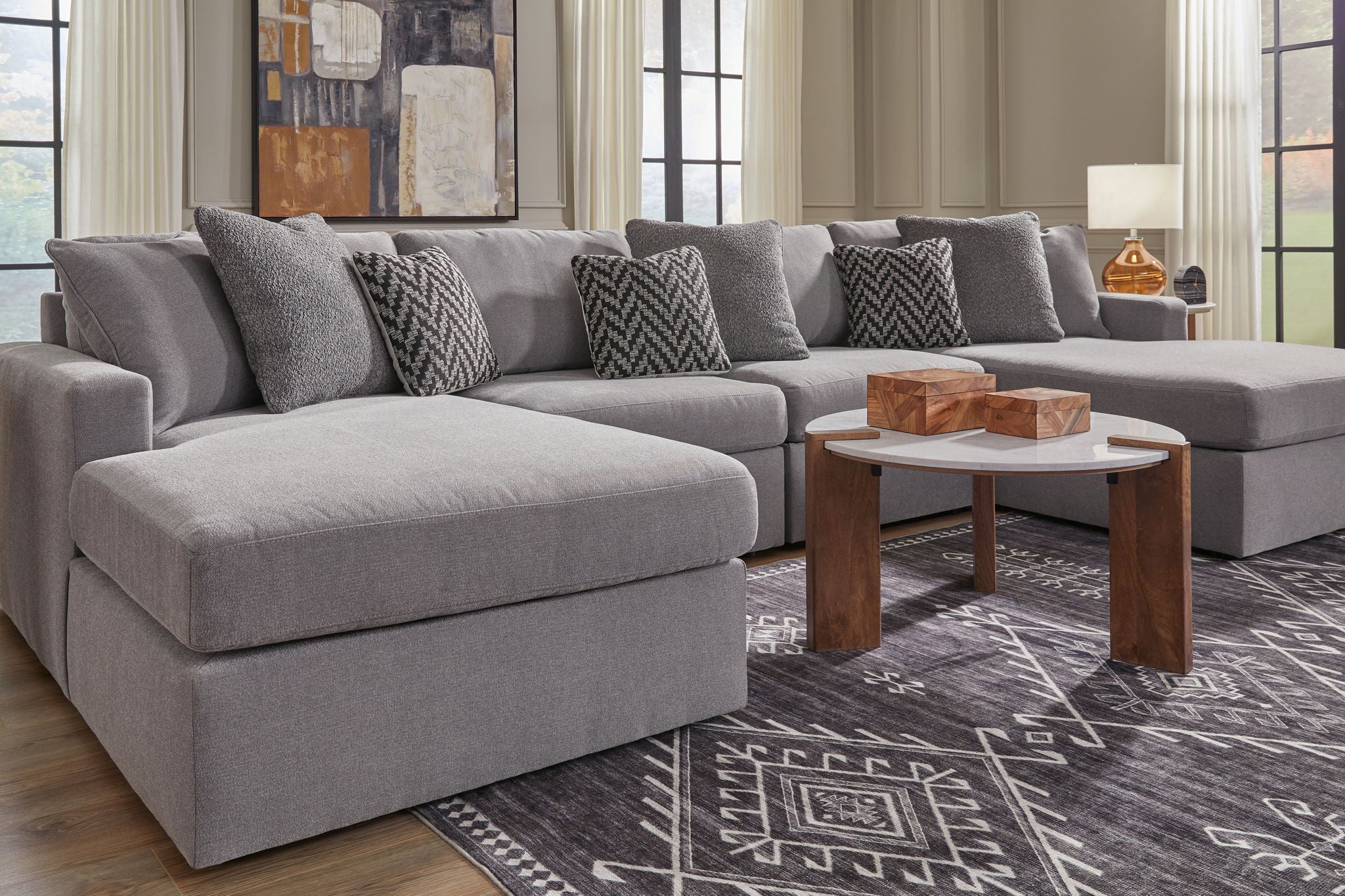 Modmax - U-Shaped Sectional - Granite