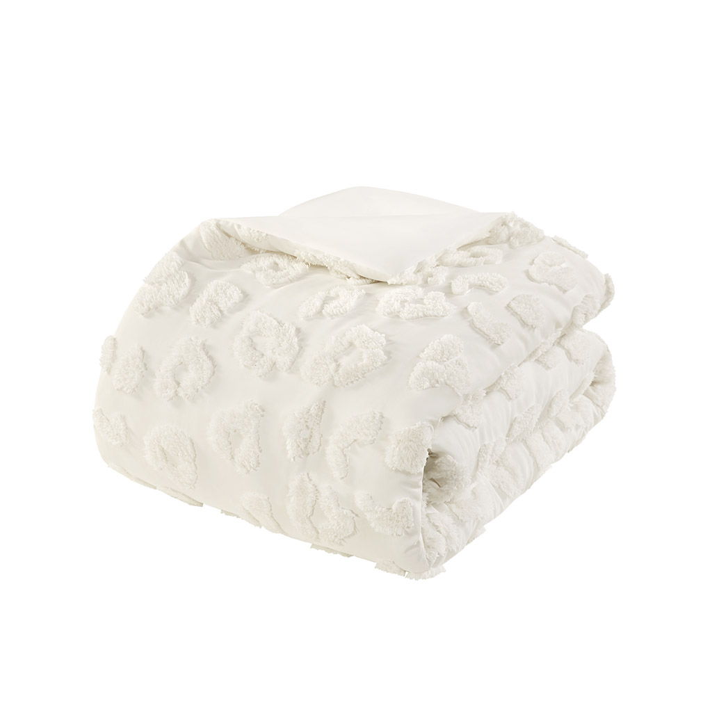 Larissa - 3 Piece King/California King Animal Comforter Set - Off-White
