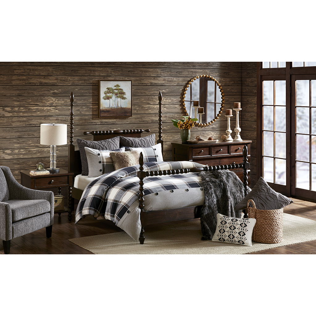 Urban Cabin - Queen Comforter Set - Brown