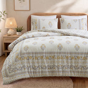 Thalia - Full/Queen Duvet Set - Blush/Gold