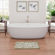 Serene - 21" x 34" Cotton Tufted Bath Rug - Beige