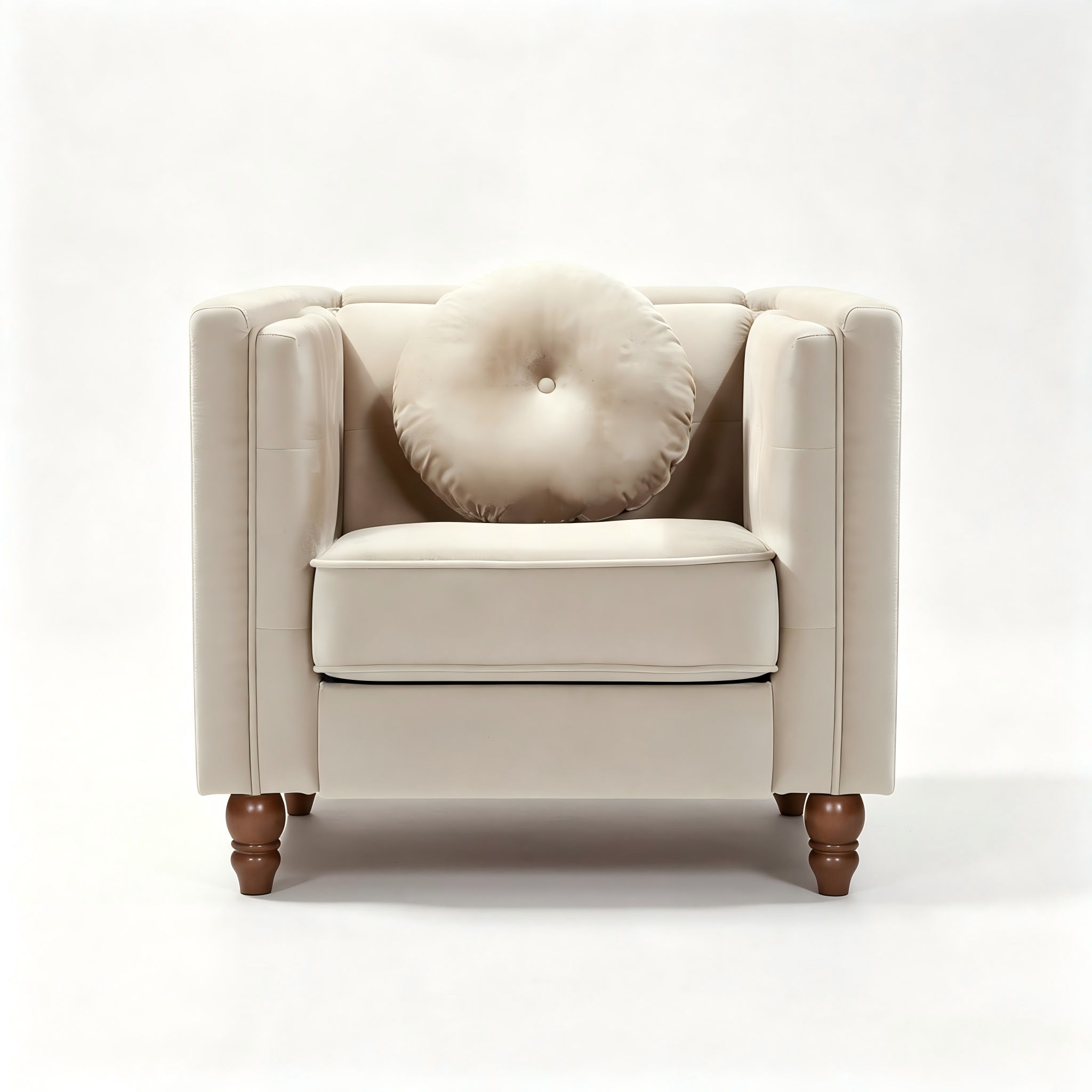 Chesterfield Accent Tufted Square Arm Side Chair