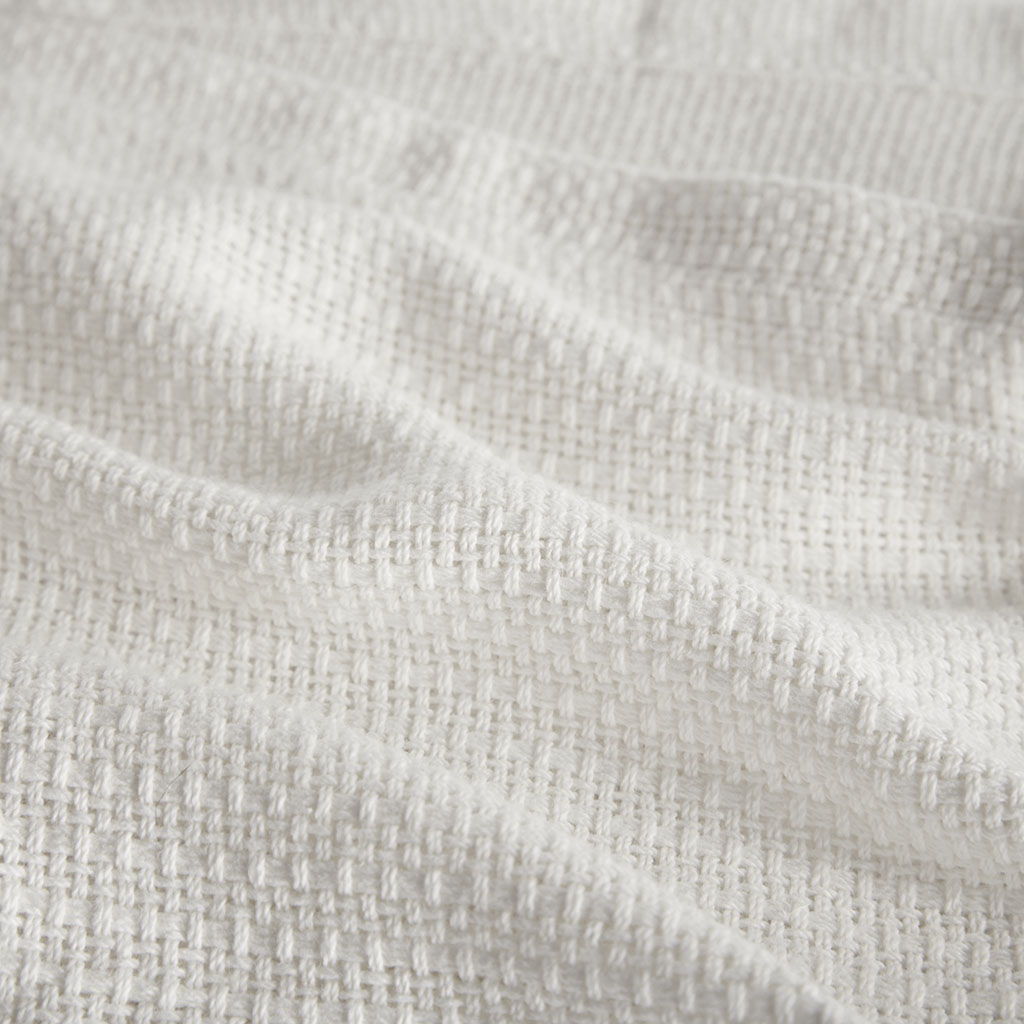 Freshspun Basketweave - Blanket - Cream