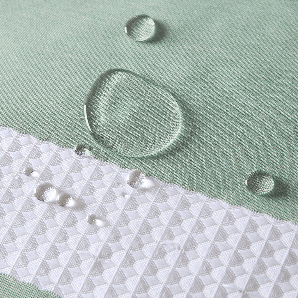 Spa Waffle - 72" Shower Curtain With 3M Treatment - Aqua