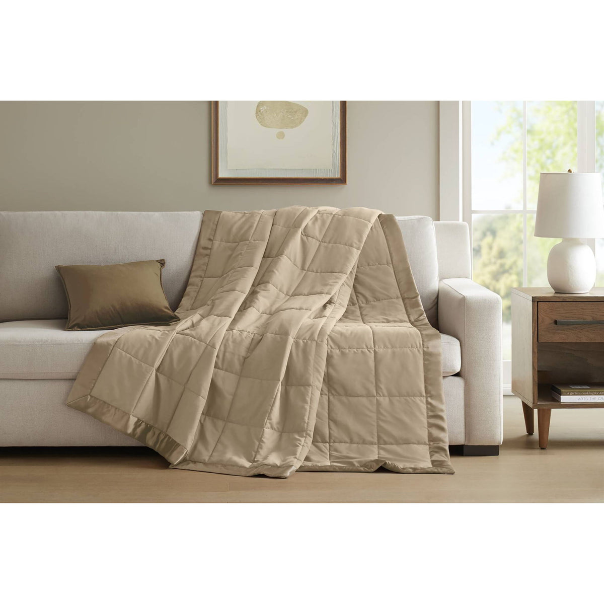 Windom - All Season Hypoallergenic Blanket With 3M Scotchgard - Brown