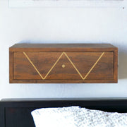 Floating Bedside Table - Chestnut