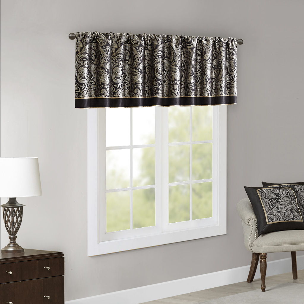 Aubrey - Window Valance - Black