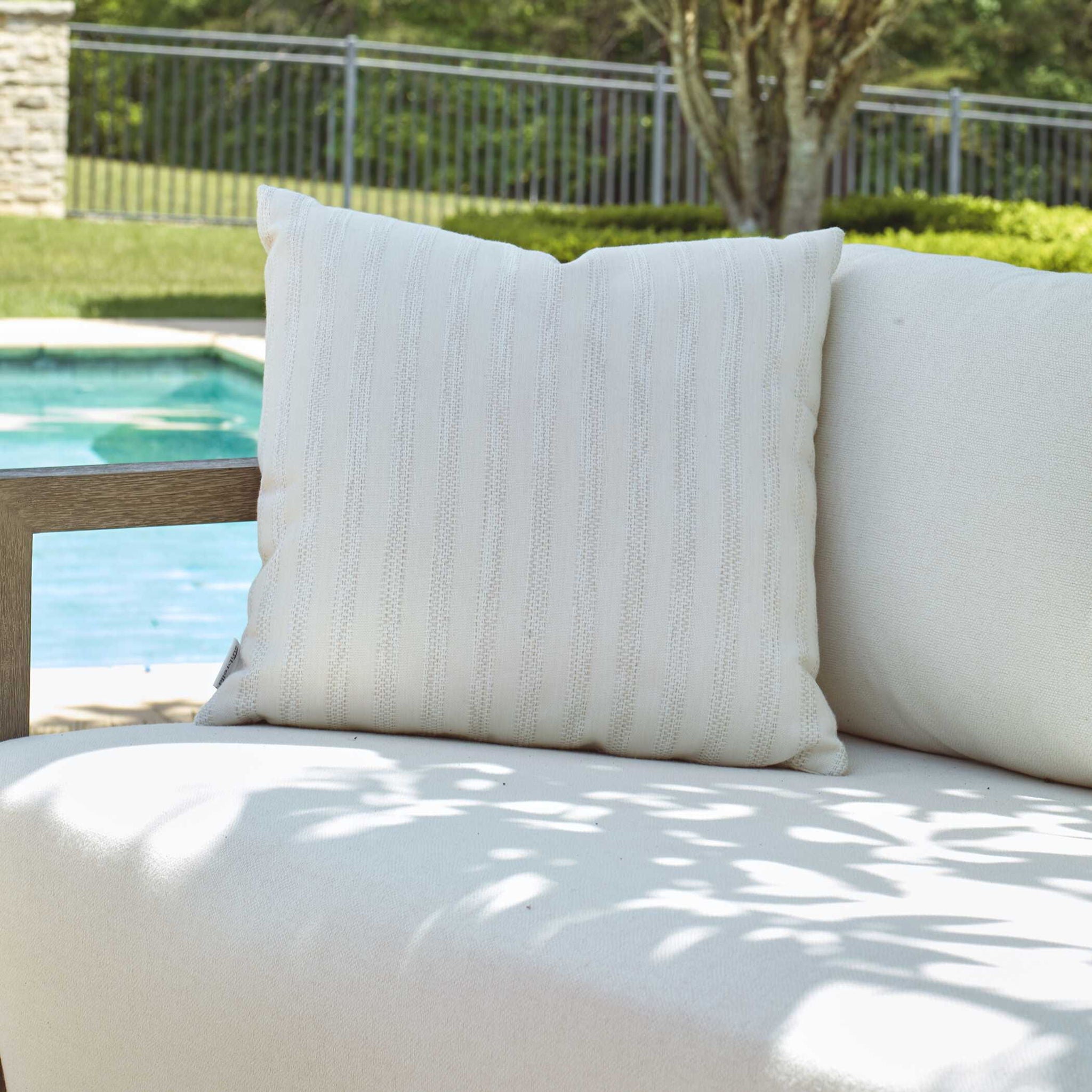 Basket Stripe - Outdoor Pillow