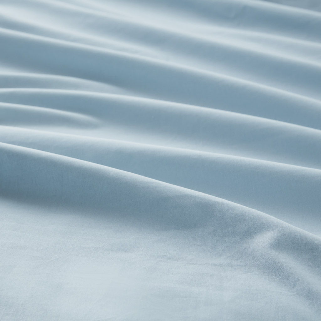 Cotton 144TC - Queen Solid Sheet Set - Light Blue