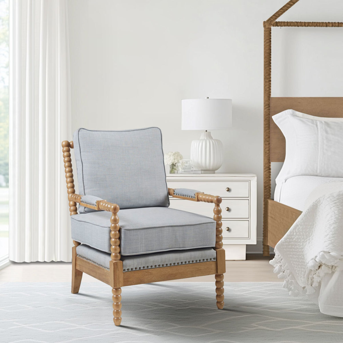 Donohue - Accent Chair - Light Blue