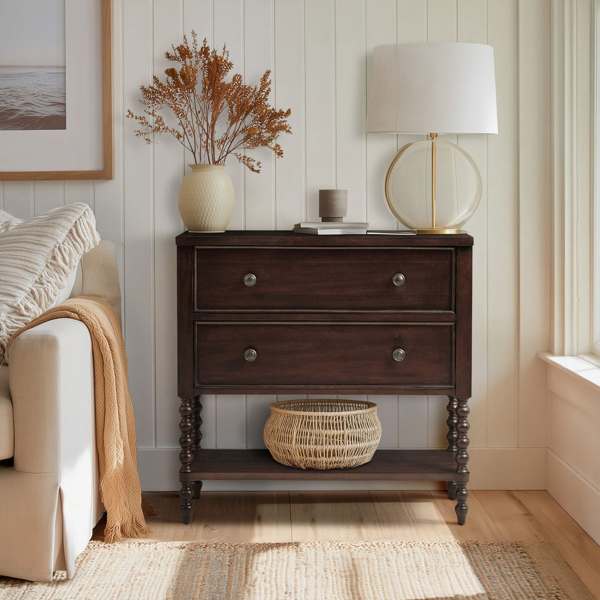 Beckett - 2 Drawer Accent Chest - Morocco Brown
