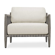 Borneo - Outdoor Lounge Chair - White / Dark Gray