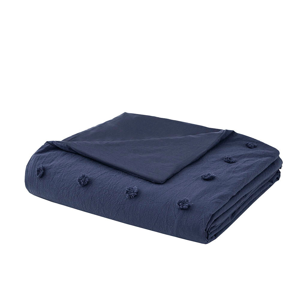 Brooklyn - King Duvet Cover Set - Indigo Blue