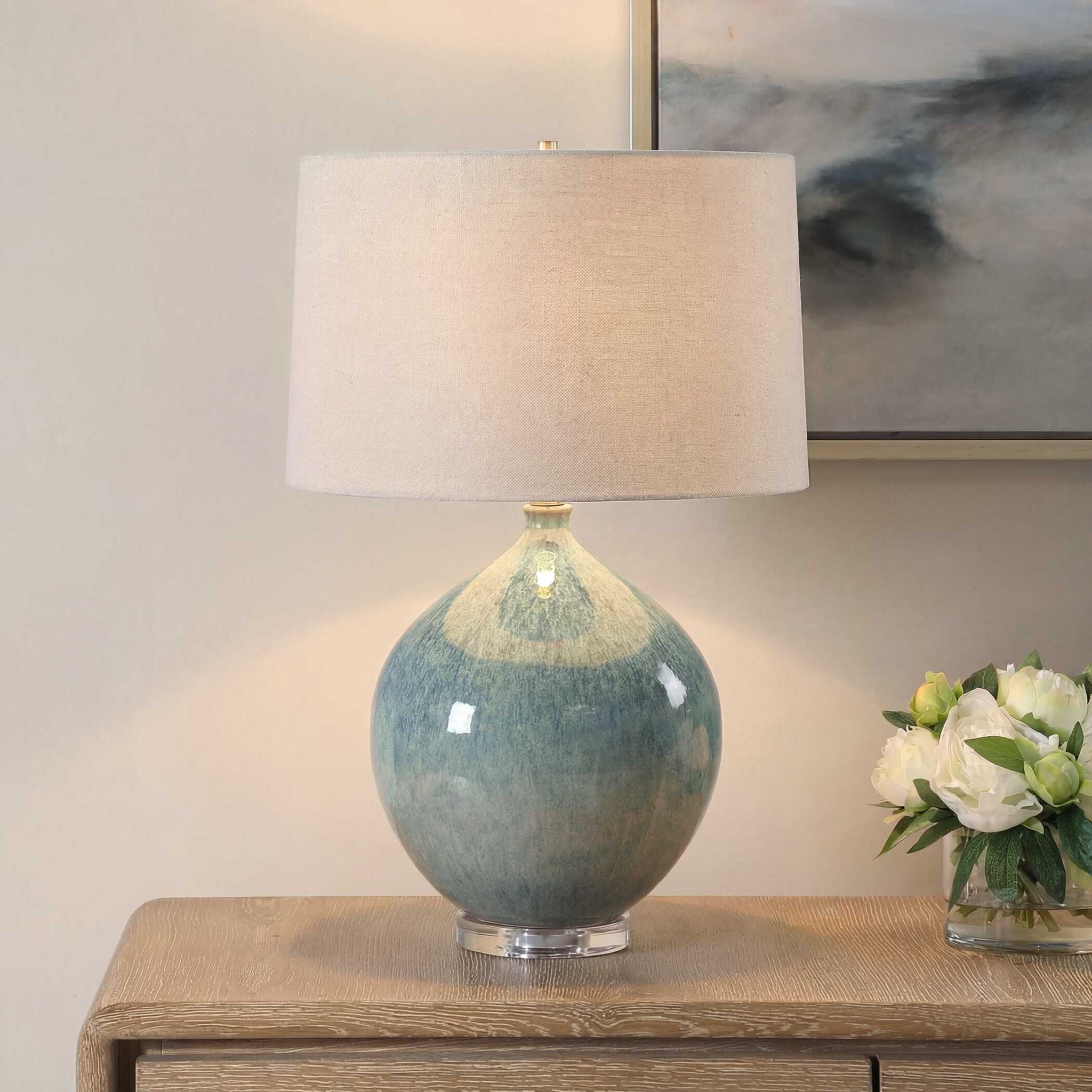 Callista - Table Lamp - Teal Blue