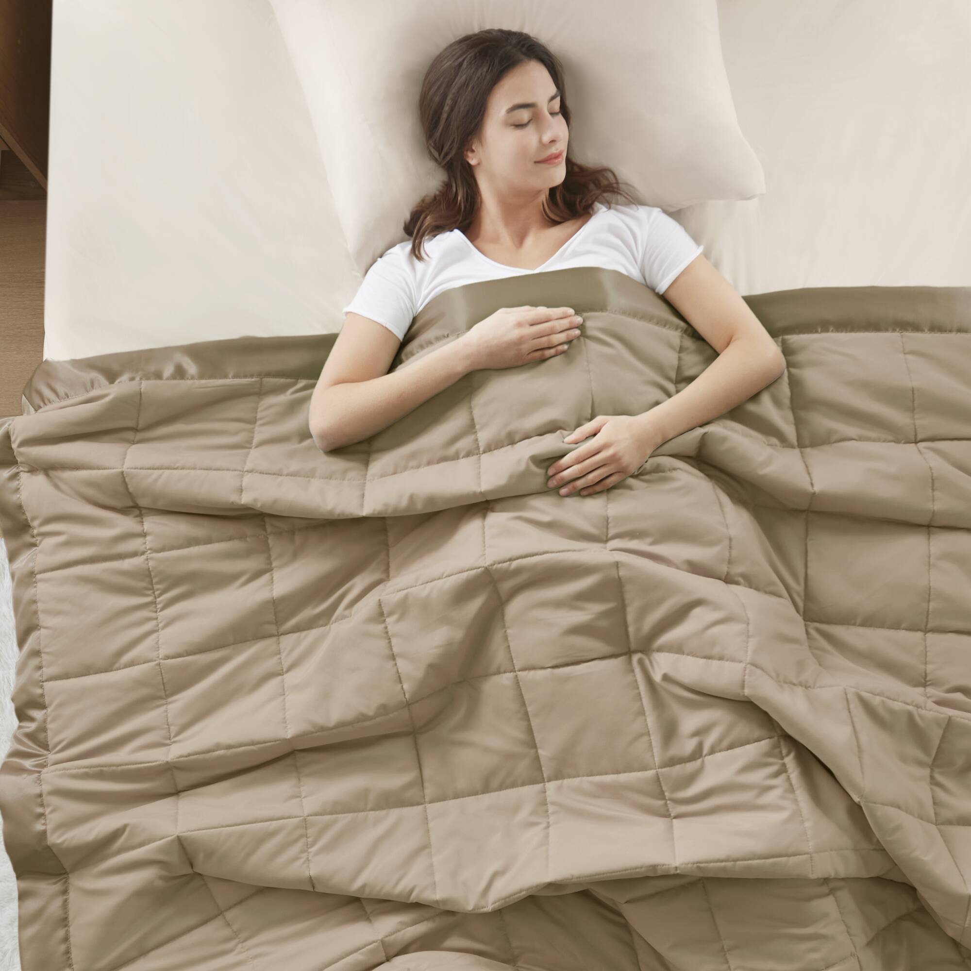 Windom - All Season Hypoallergenic Twin Blanket With 3M Scotchgard - Brown