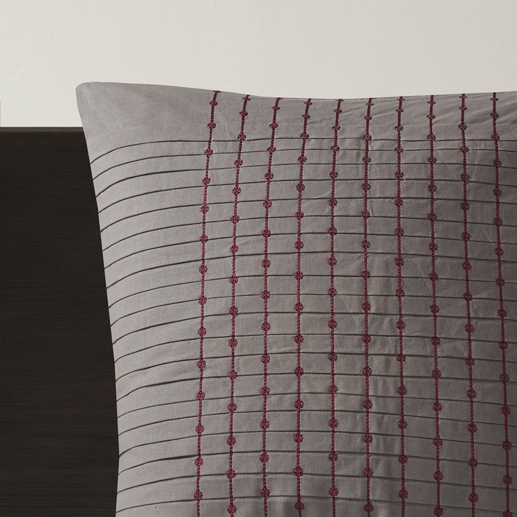 Cherry Blossom - Euro Sham - Gray