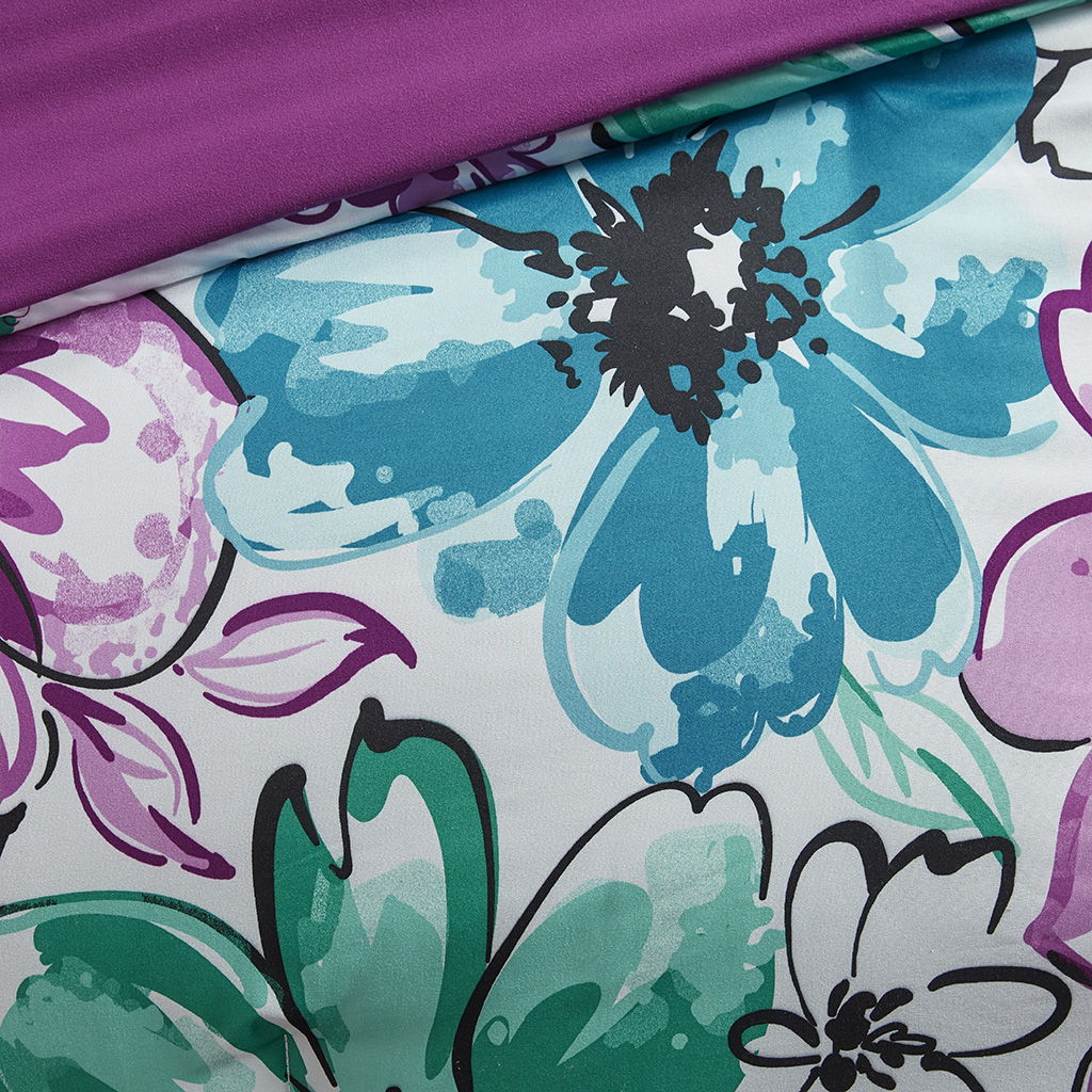 Olivia - King Comforter Set - Blue