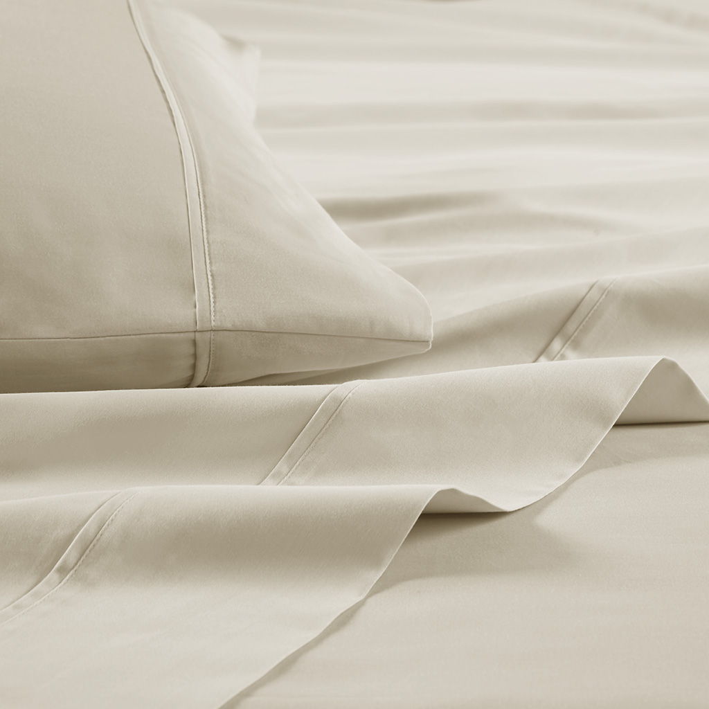 300 Thread Count Organic Cotton - Queen Deep Pocket Sheet Set - Taupe