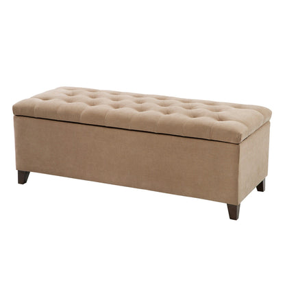 Elegant Design Tufted Top, Soft Close Storage Bench