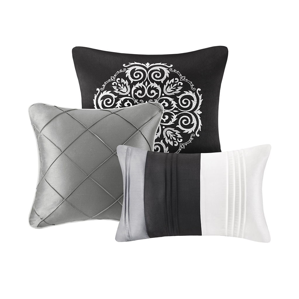 Blaire - Queen Piece Comforter (Set of 7) - Gray