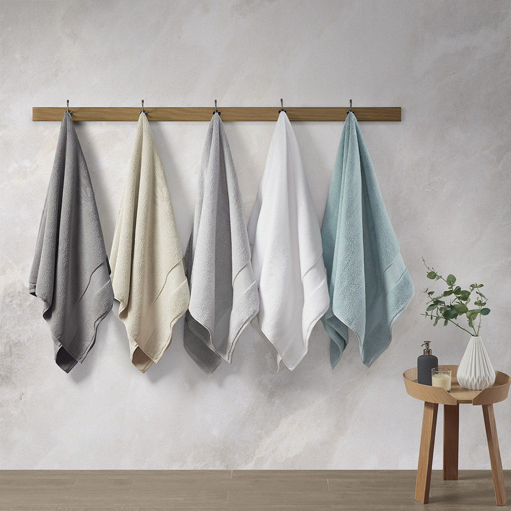 Splendor - 6 Piece Towel Set - Gray