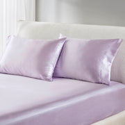 Satin - King Luxury Pillowcases (Set of 2) - Lilac
