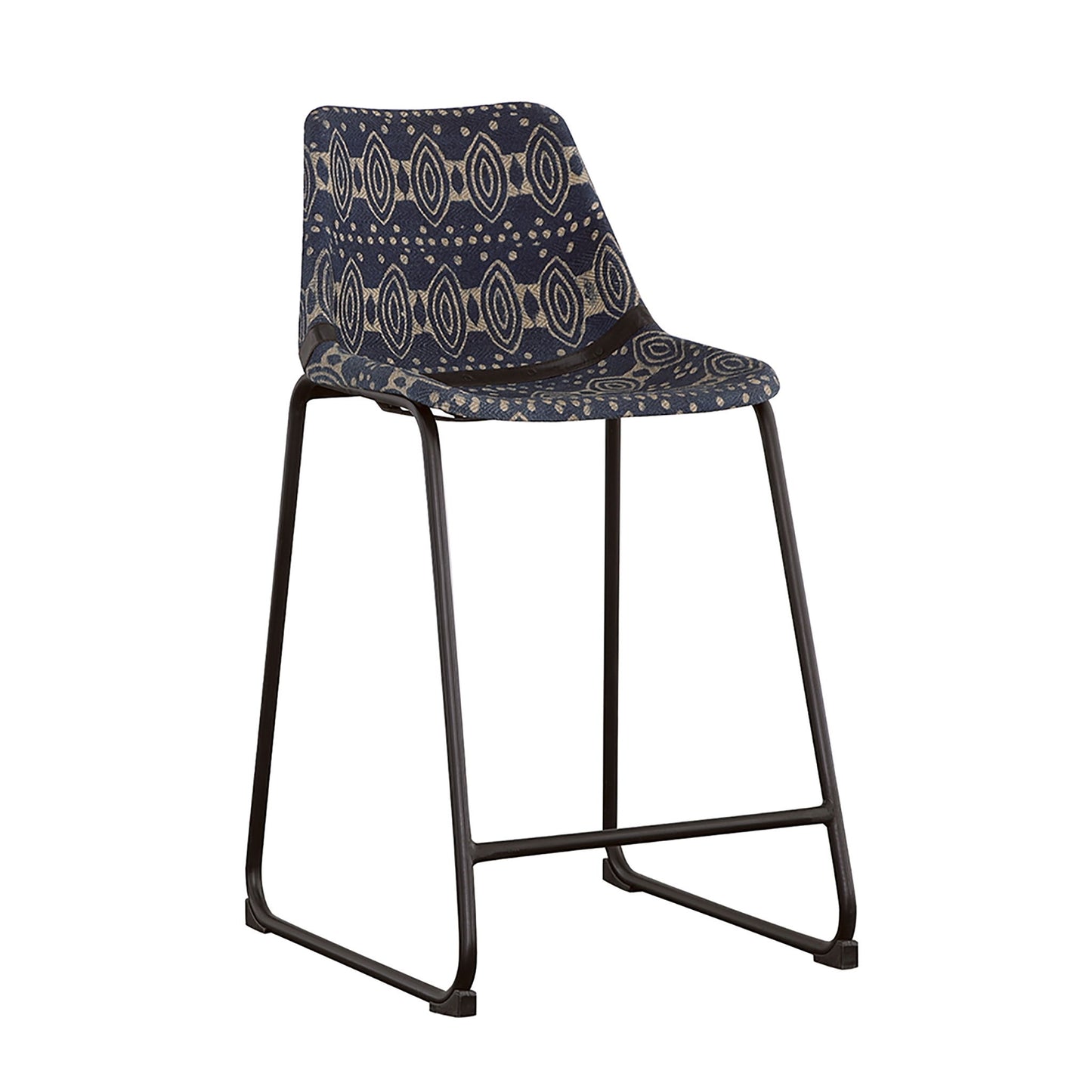 Claire - Canvas Upholstered Counter Chair (Set of 2) - Blue