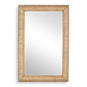Twisted Seagrass - Large Mirror - Woodtone
