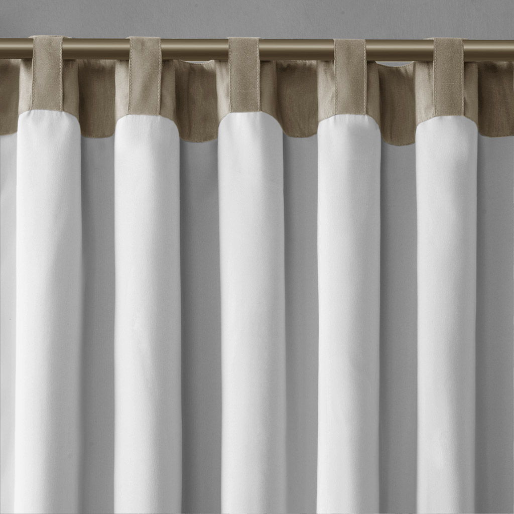 Andora - Embroidered Window Valance - Tan