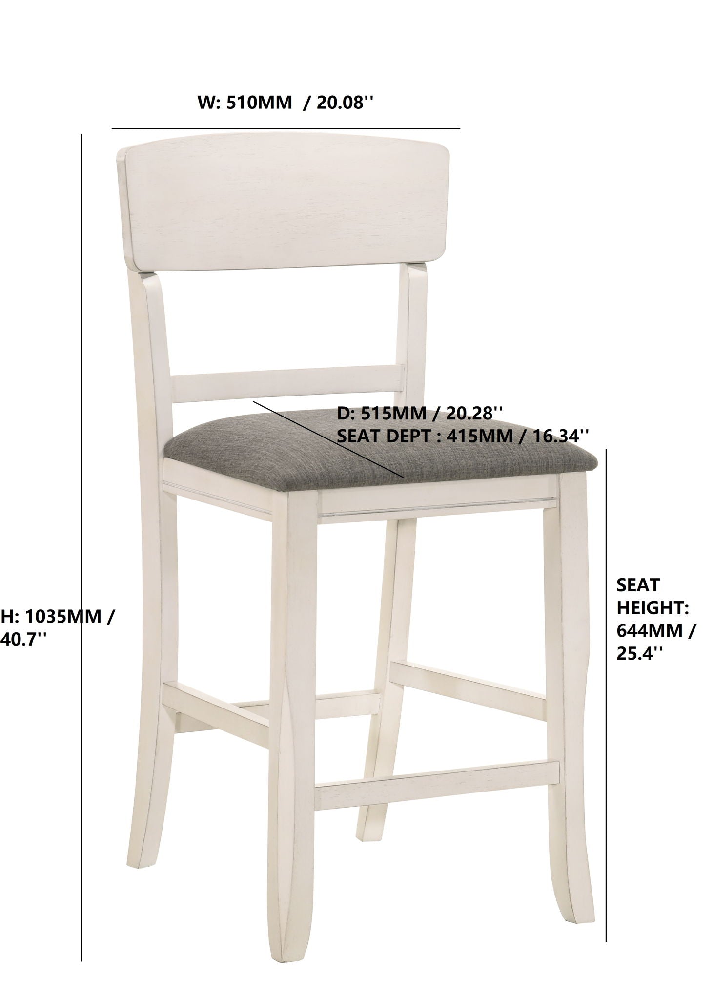 Conner - Counter Height Chair (Set of 2) - Chalk