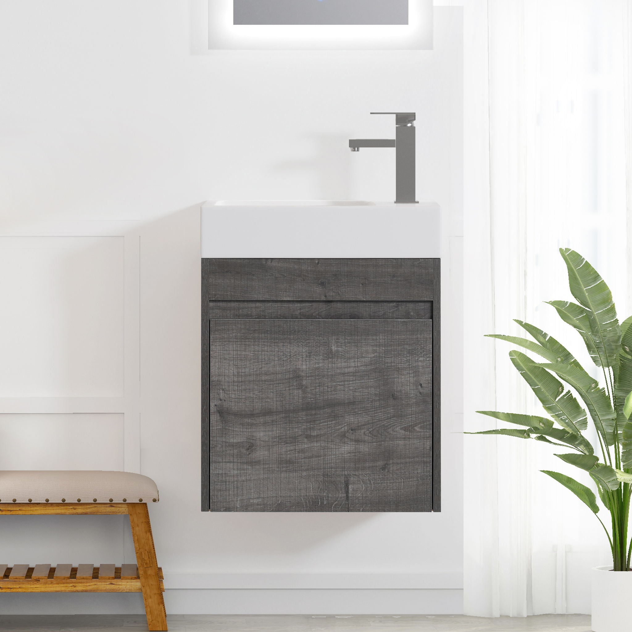Sink Floating Bathroom Vanity With Soft Close Cabinet Door