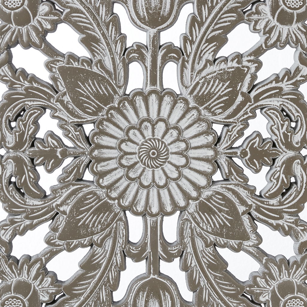 Botanical Panel - Botanical Panel Distressed Carved 2-Piece Wall Decor Set - Antique Green