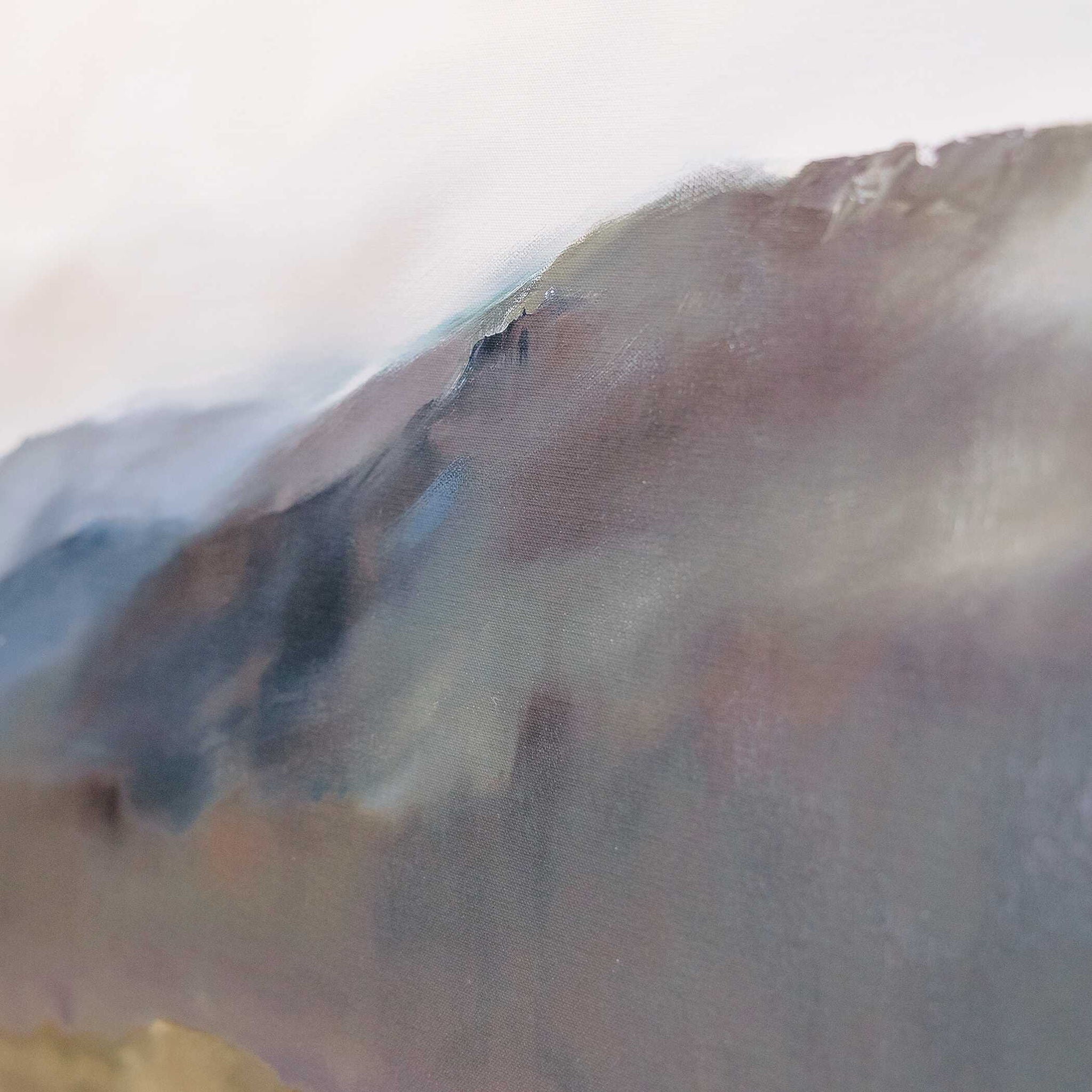 Fading Memory - Landscape Art - Blue / Brown / Gray / Green