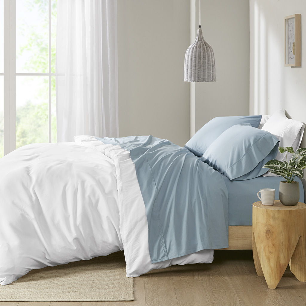 Peached Percale - King Sheet Set - Teal