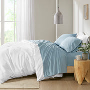 Peached Percale - King Sheet Set - Teal