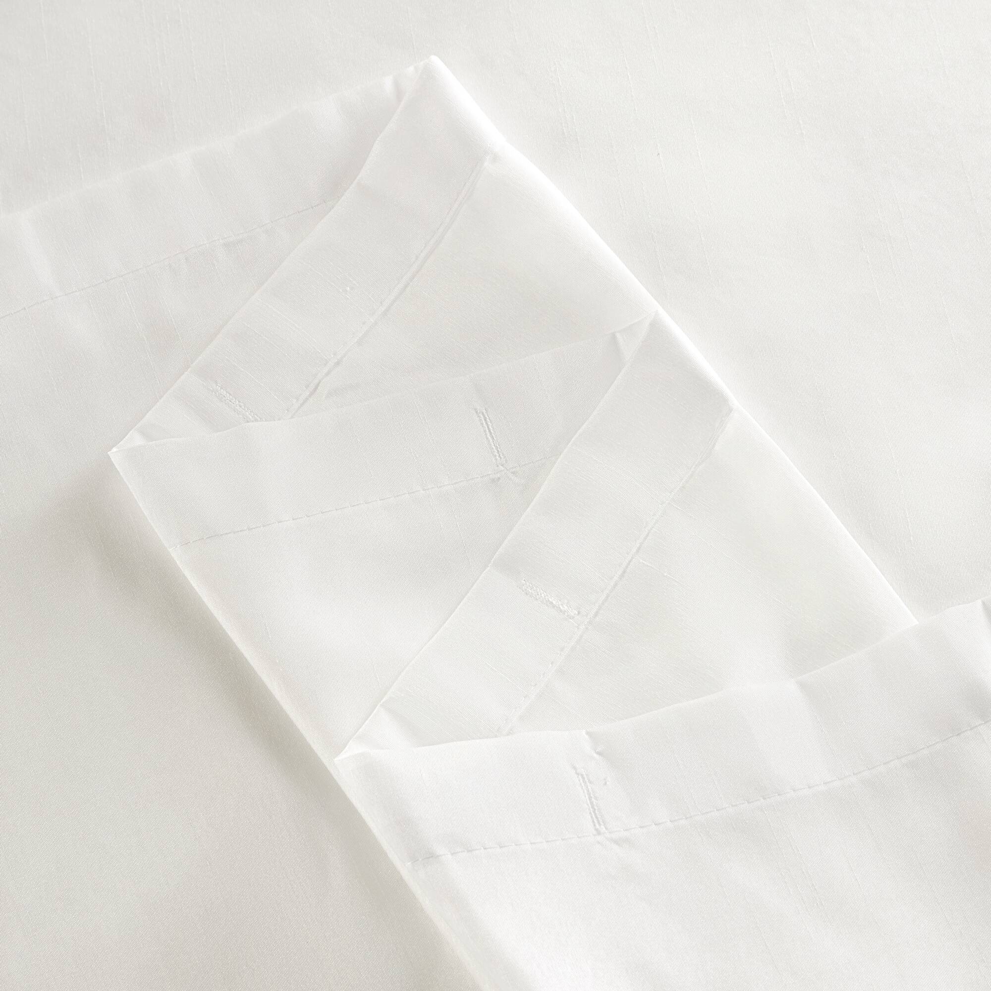 Laurel - Tufted Semi-Sheer Shower Curtain - White