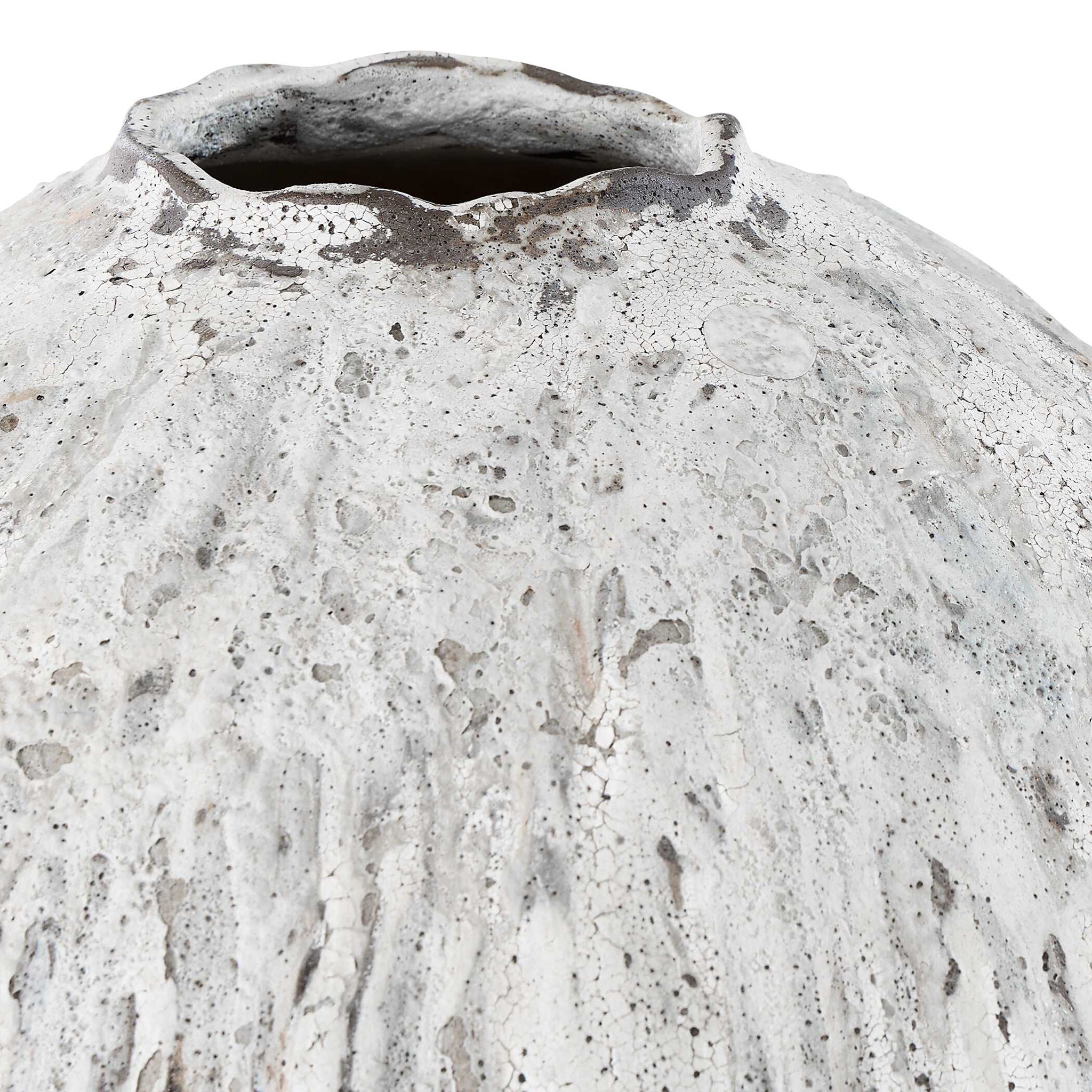 Chocolate Cascade - Indoor-Outdoor Vase - Brown,White