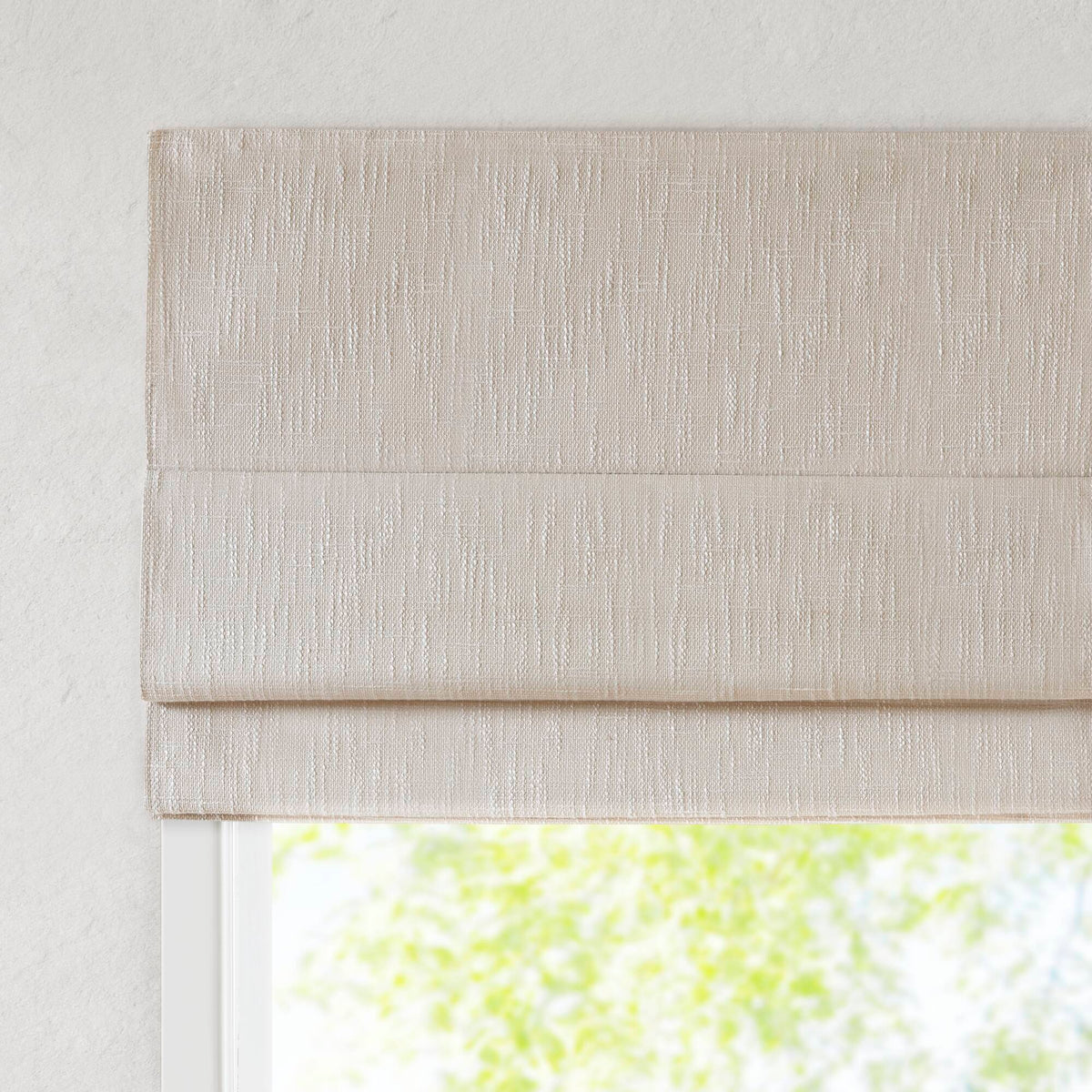 Quincy - 27x64" Total Blackout Cordless Roman Shade - Linen