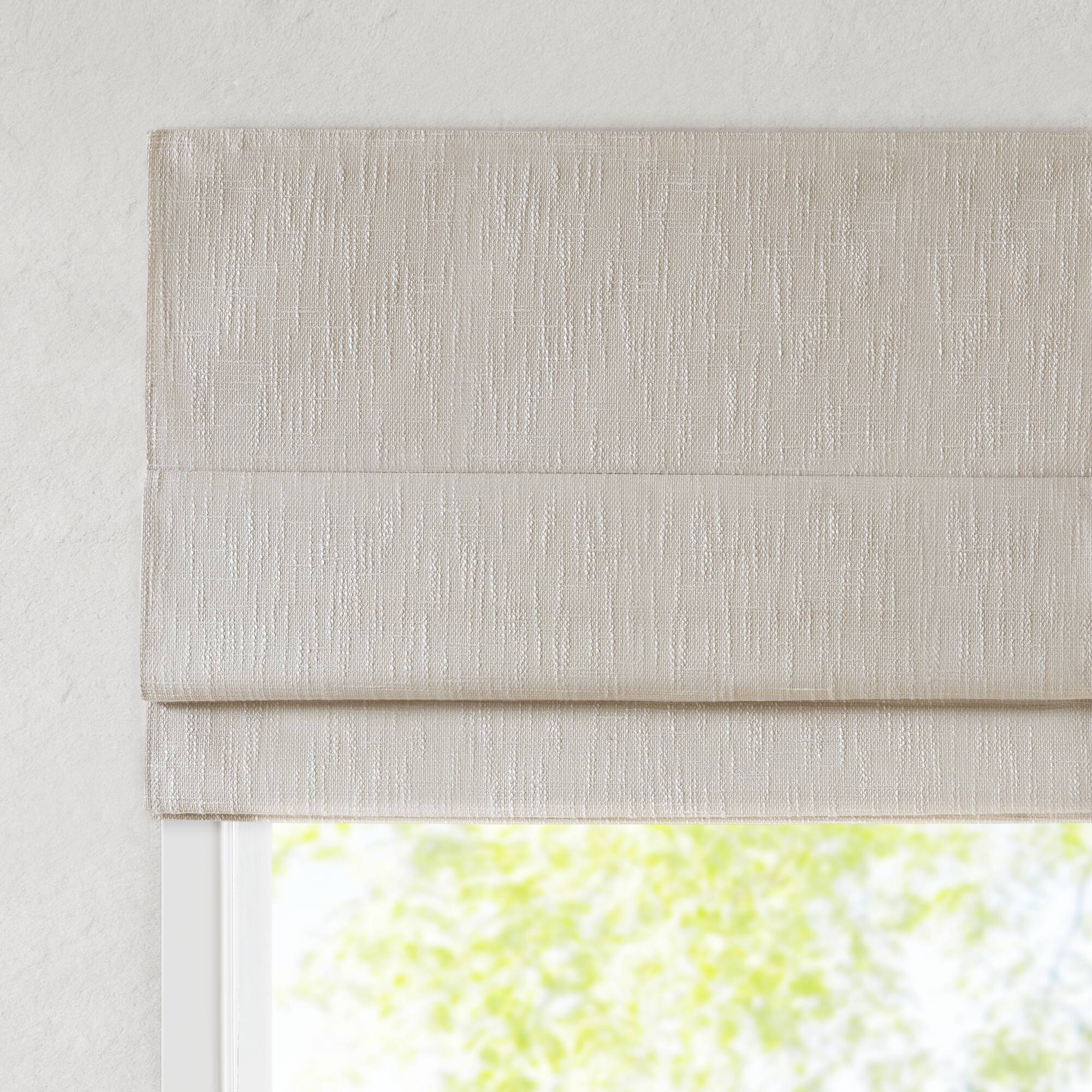 Quincy - 35x64" Total Blackout Cordless Roman Shade - Linen