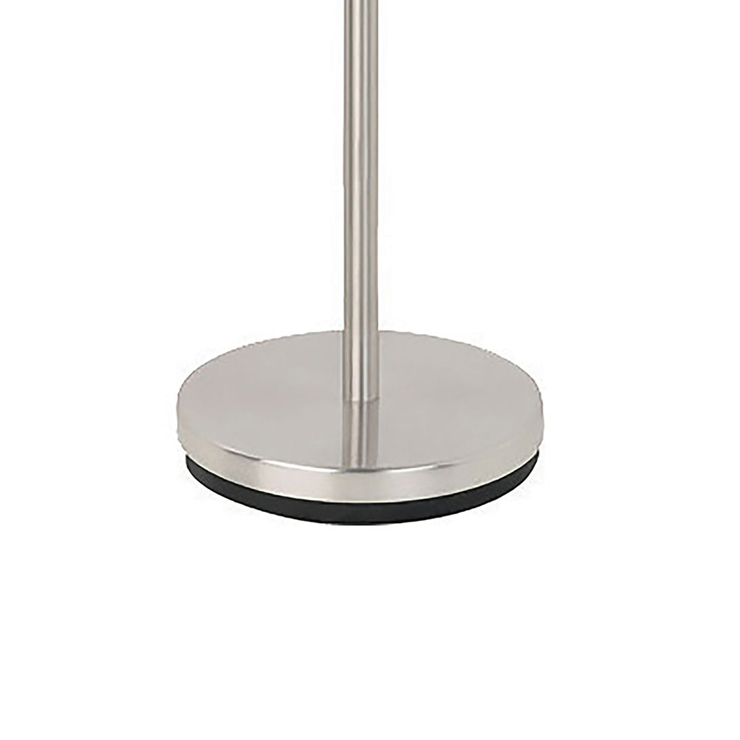 Jessa - Torchiere Floor Lamp With Soft Glass Shade - Silver