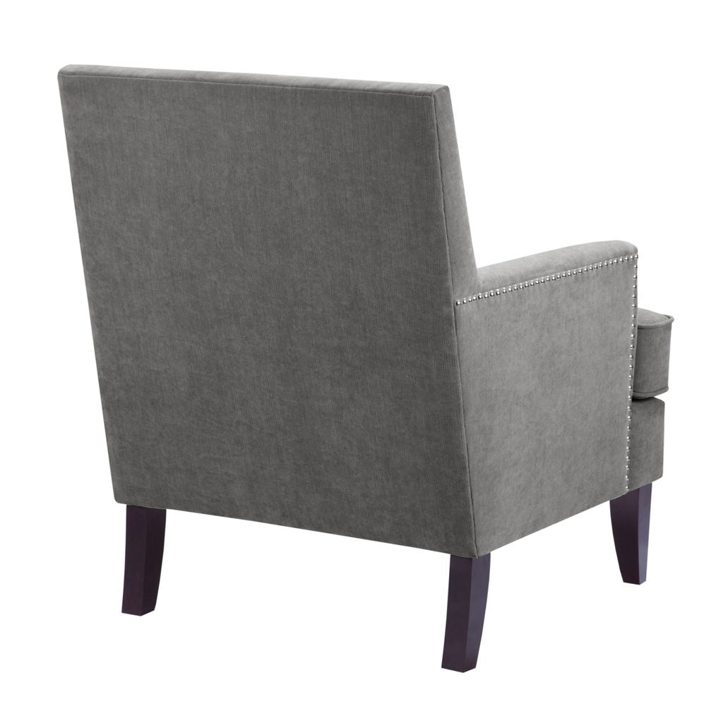 Colton - Track Arm Club Chair - Gray