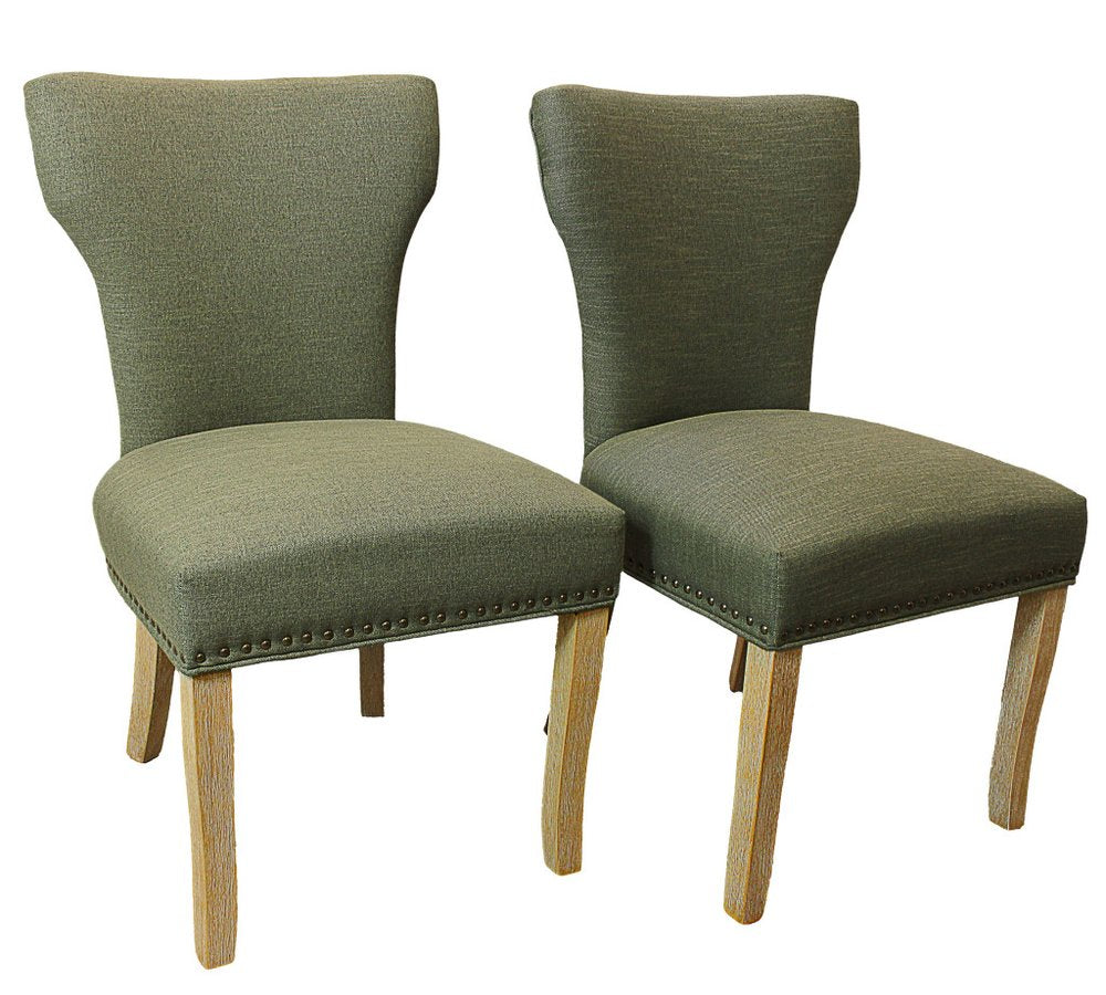 Five Piece Natural Round Solid Wood Dining Set with Four Chairs
