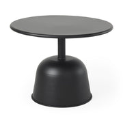 20" Black Iron and Metal Tray Table