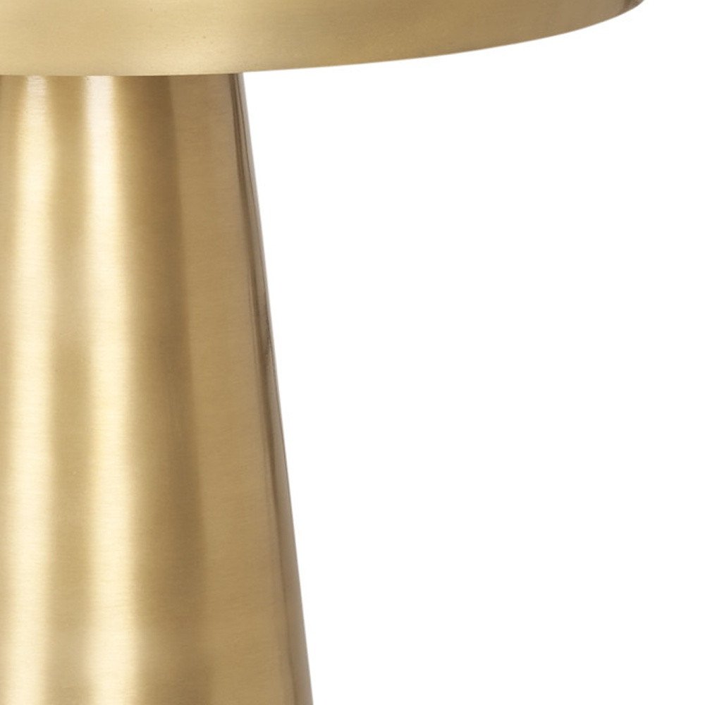 18" Brass Aluminum Tray Table