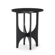 18" Black Iron and Metal Tray Table